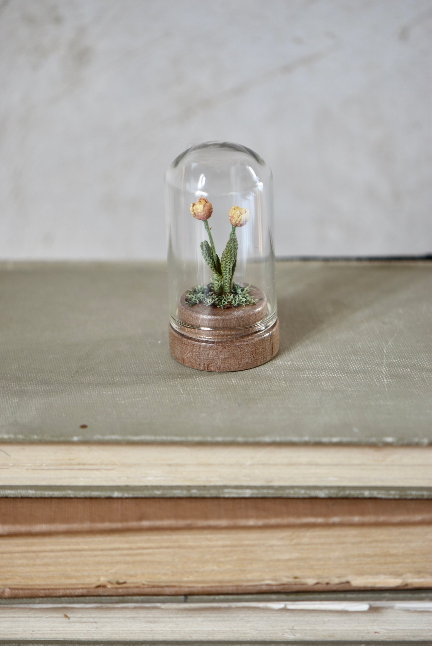 Hancrocheted Tiny Yellow Tulip Flower - By Tiny Bells of the Prairie