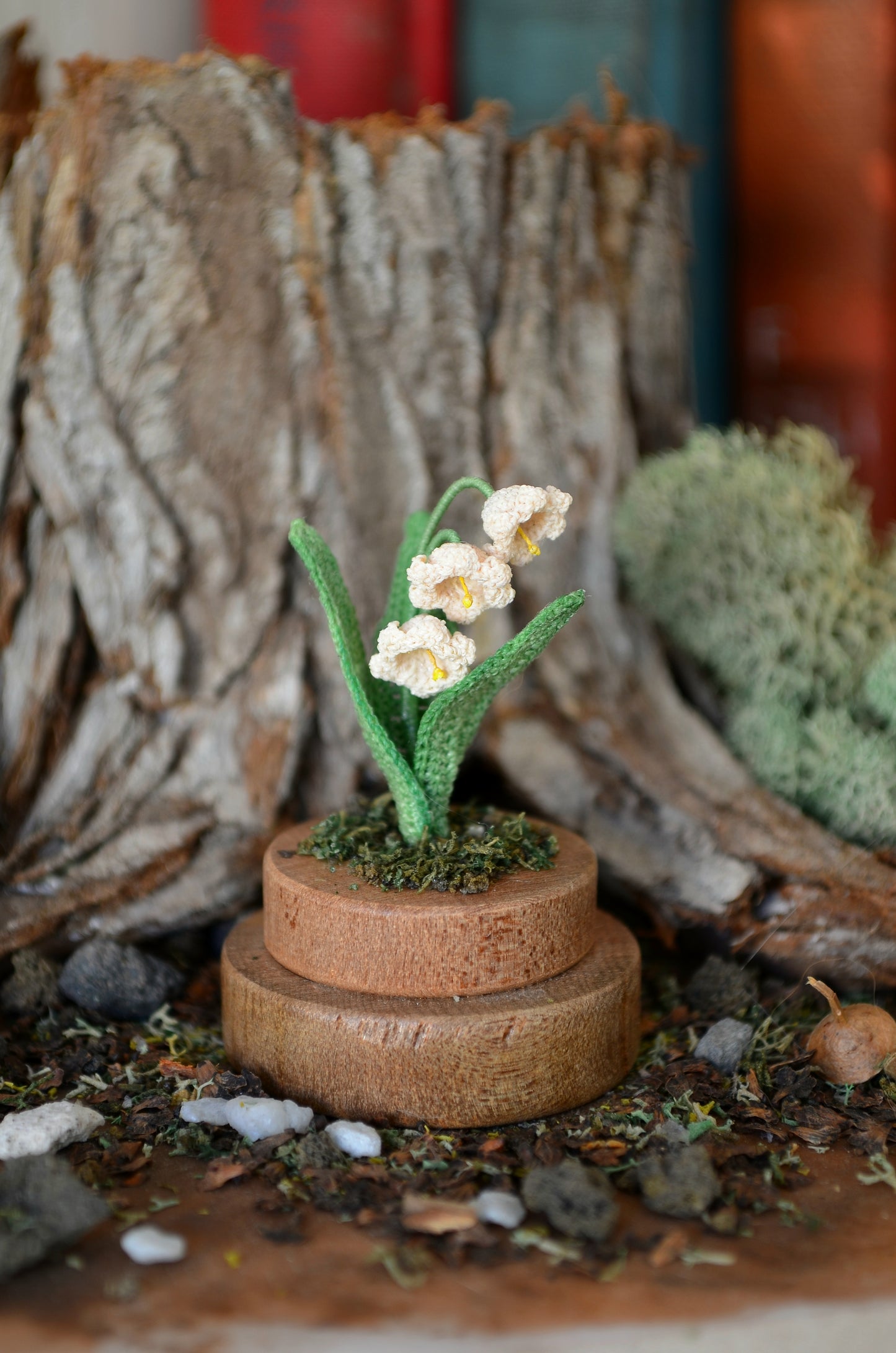 Hancrocheted Tiny Lily of the Valley Flower