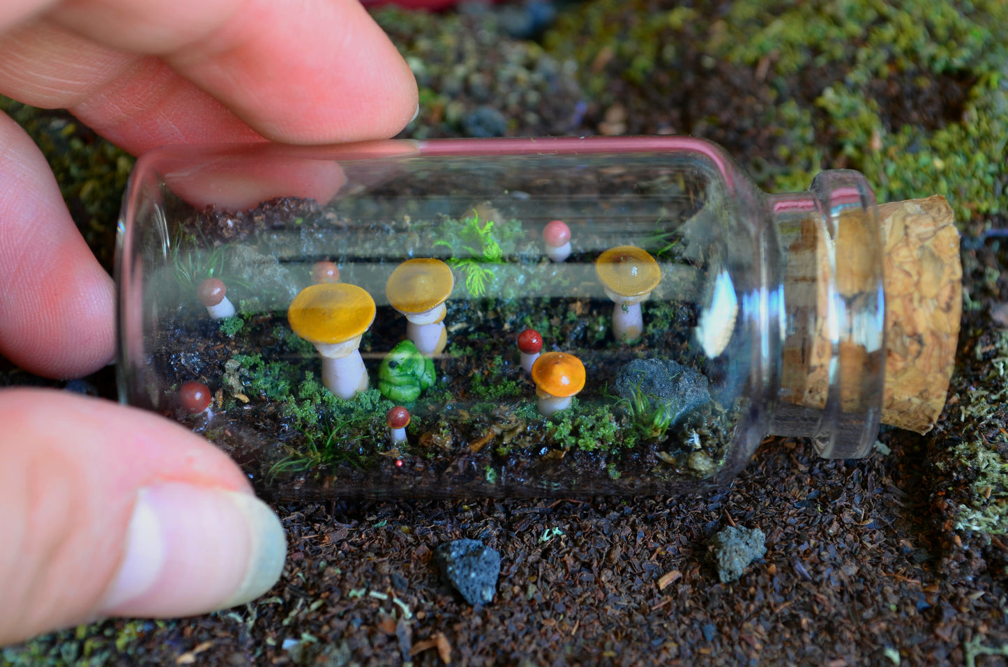 Bottle Diorama - Hidden Frog