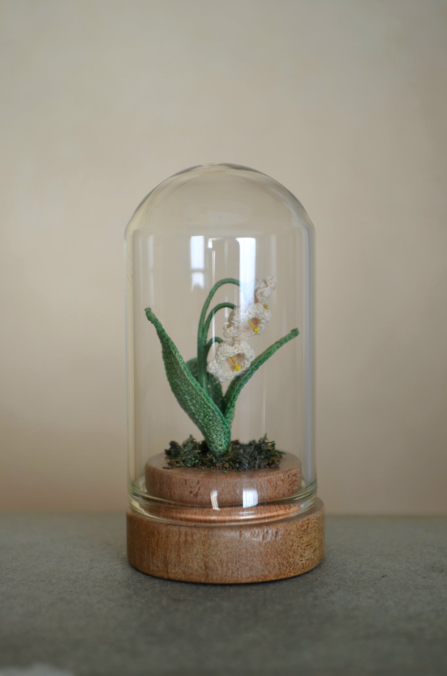 Hancrocheted Tiny Lily of the Valley Flower - By Tiny Bells of the Prairie