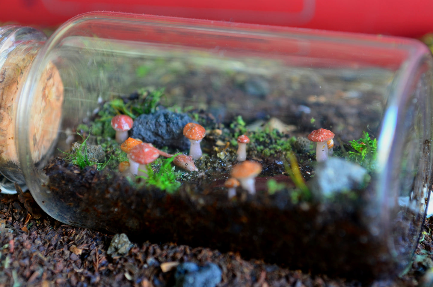 Bottle Diorama - Curious Little Mouse