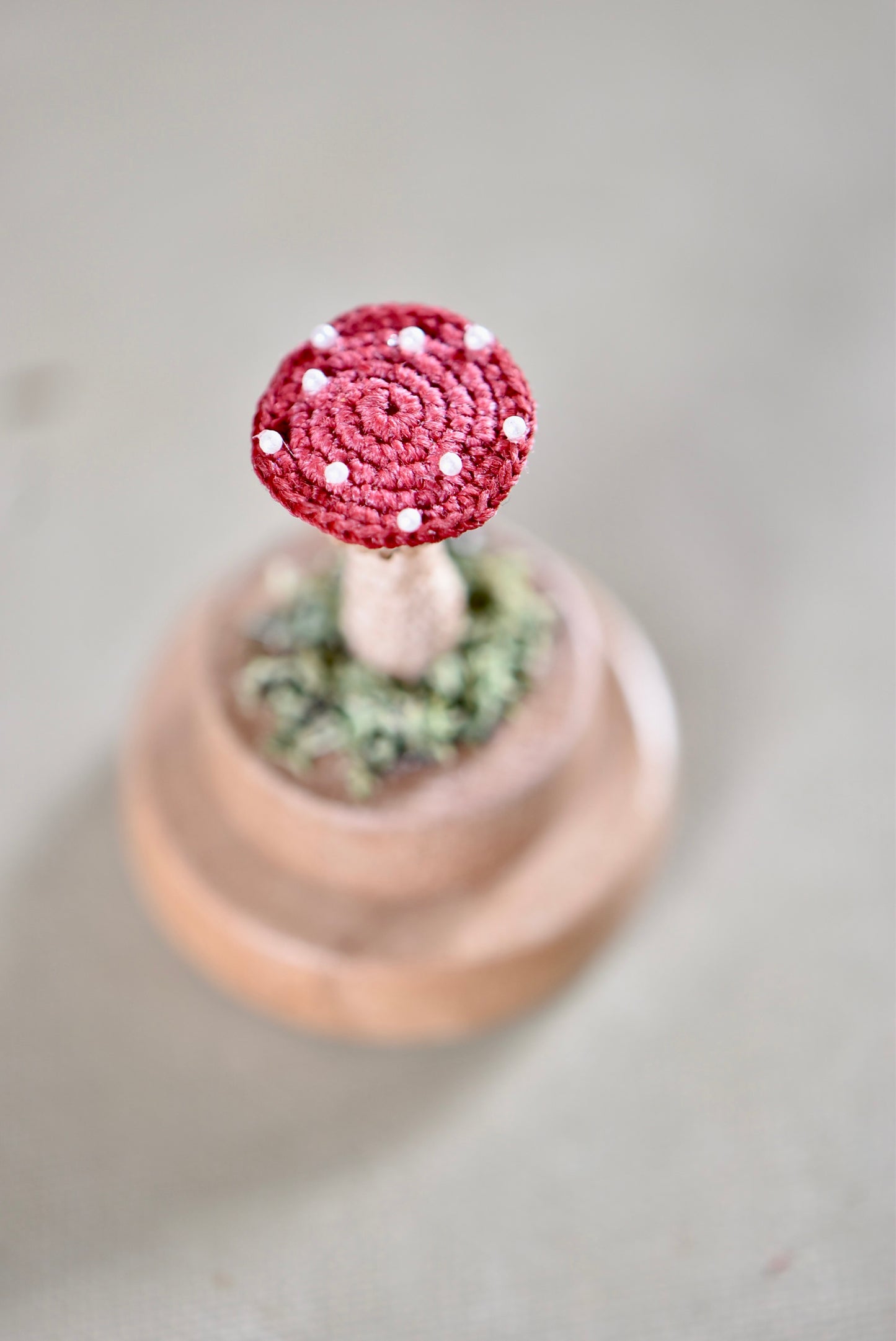 Made to order - Hancrocheted Tiny Mushroom - By Tiny Bells of the Prairie