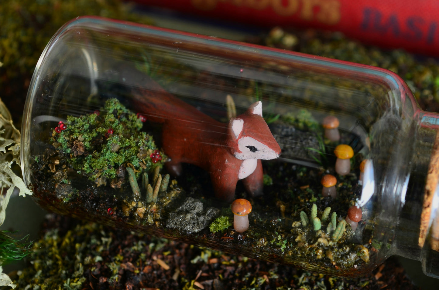 Bottle Diorama — Understory Fox