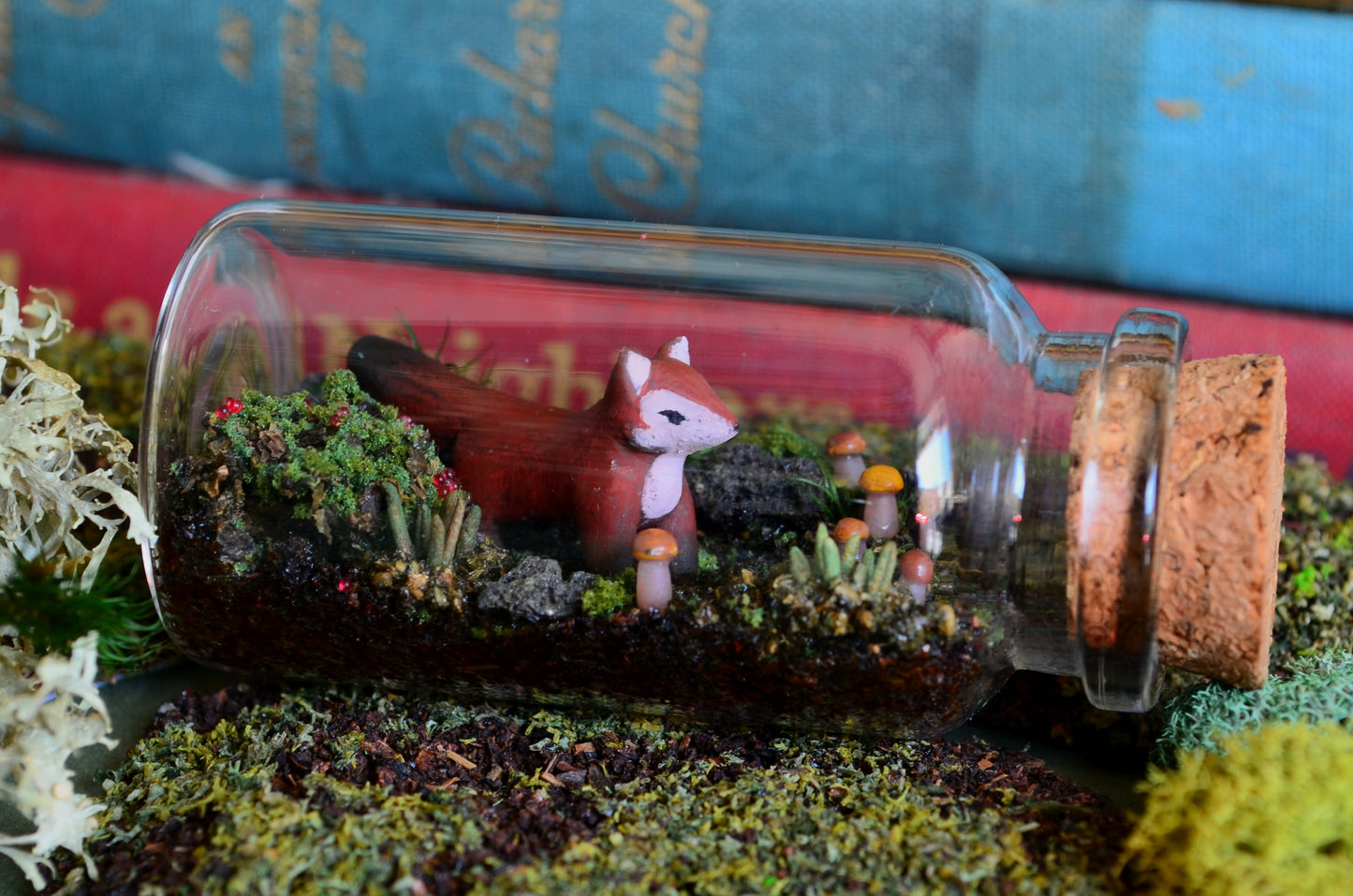 Bottle Diorama — Understory Fox