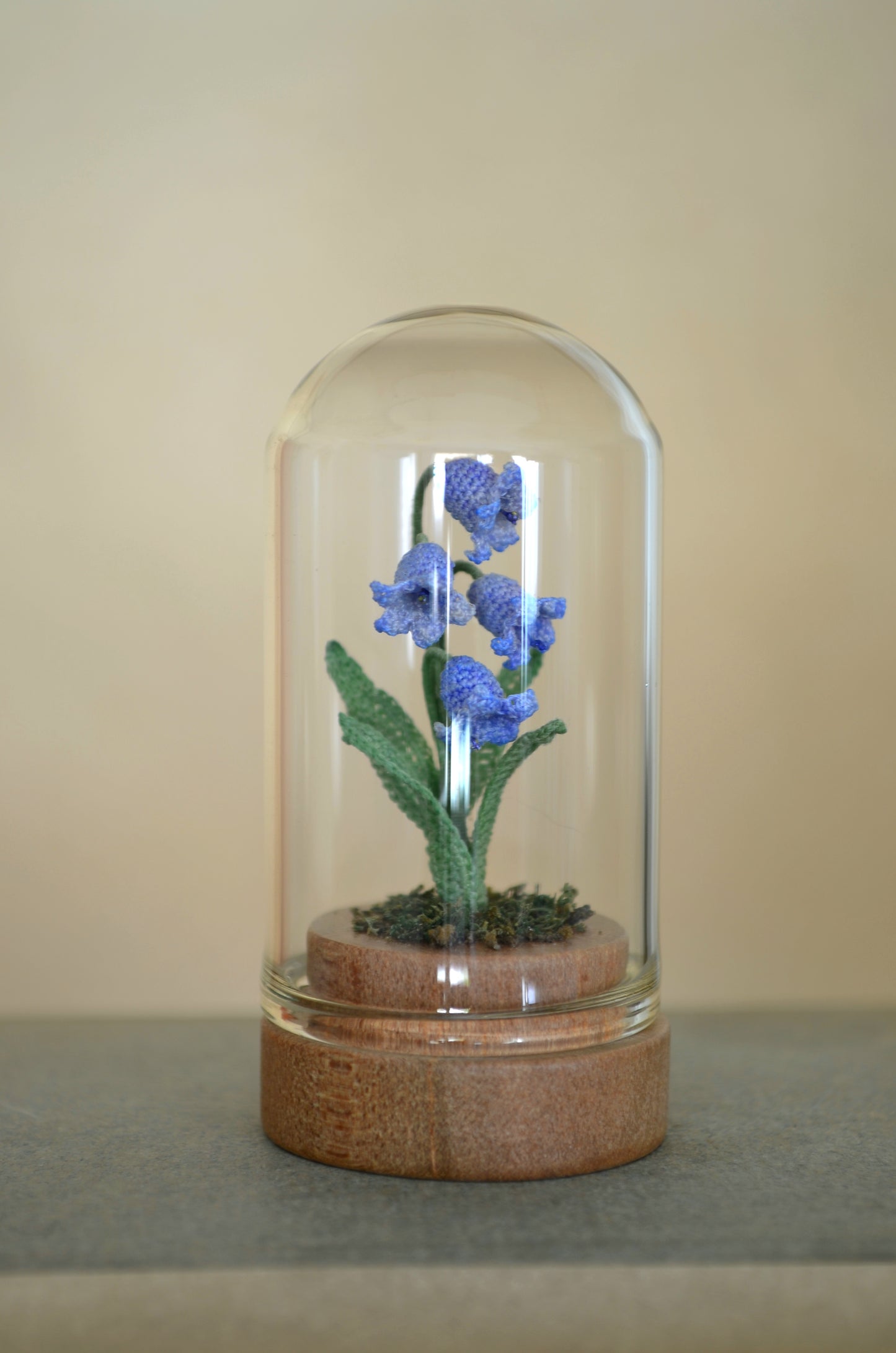 Hancrocheted Tiny Bluebells Flower  - By Tiny Bells of the Prairie