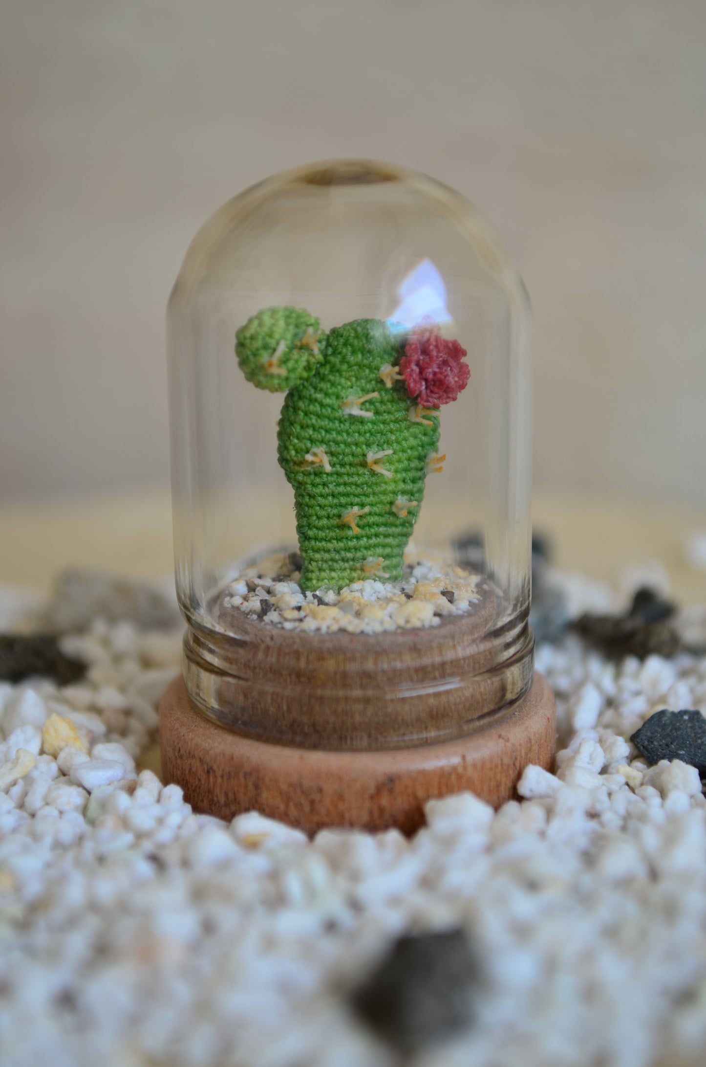 Tiny Opuntia Cactus – Micro Crochet - by Tiny bells of the prairie