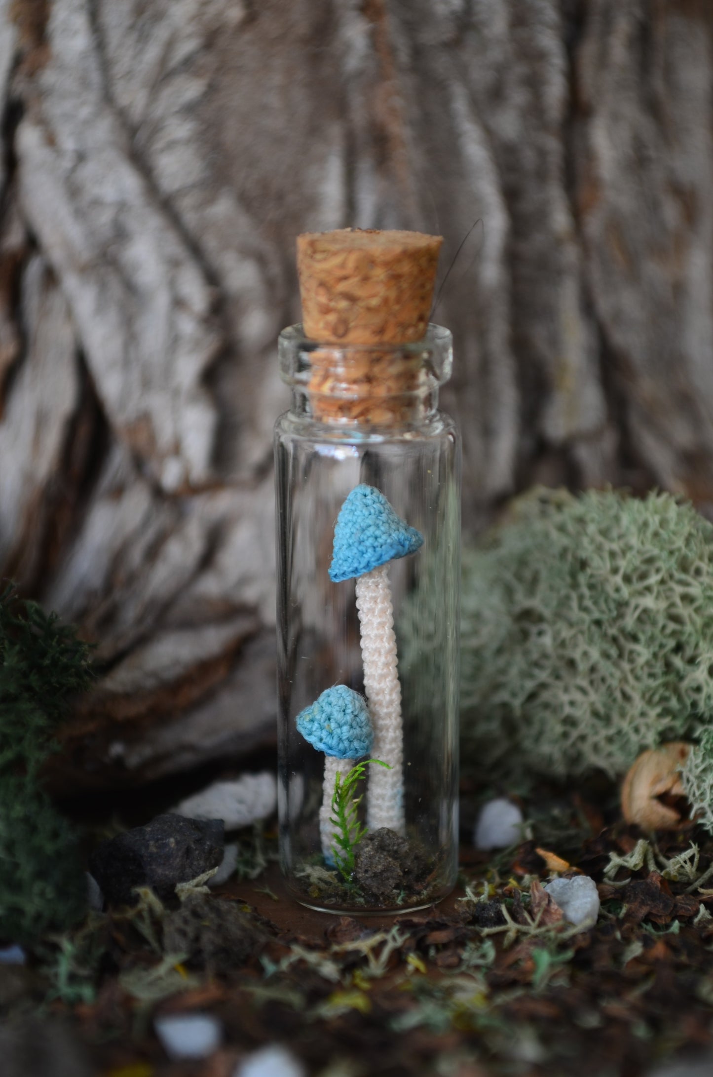 Hancrocheted Tiny Tiny Mushroom - By Tiny Bells of the Prairie